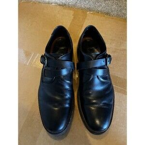 COACH Garrick Black Leather Monk Strap Mens Dress Shoes - Sz. 10 D